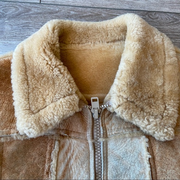 Vintage Leather Attic Shearling Sheepskin Jacket - Picture 5 of 16